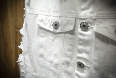 Men's Ripped Denim Jacket
