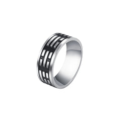 Men's Simple Personality Stainless Steel Titanium Ring