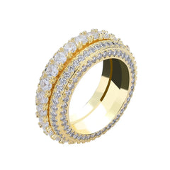 Zircon Rotating Men's Ring