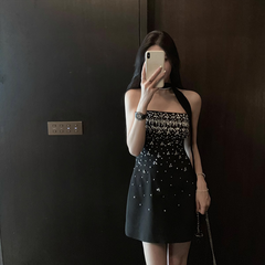 Women's Rhinestone Beaded Dress
