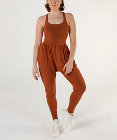 U-Neck Loose Jumpsuit