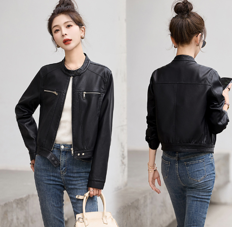Women's Leather Jacket - Antonella (One Piece)