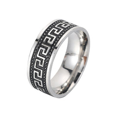 Men's Titanium Steel Grease Ring
