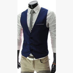 Men's British Slim Casual Suit Waistcoat Vest