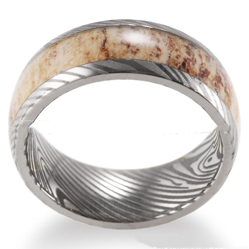 Men's Outdoor Natural Antlers Ring