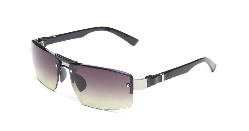 Men's Metal Sports Sunglasses with Windproof Design
