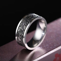Men's Titanium Steel Grease Ring