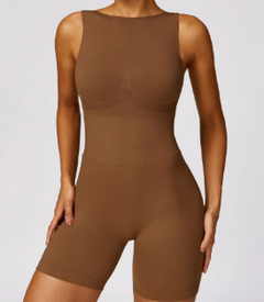 Multicolor Backless Compression Bodysuit (One Piece)