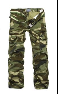 Fashionable Men's Camouflage Multi-pocket Cotton Pants