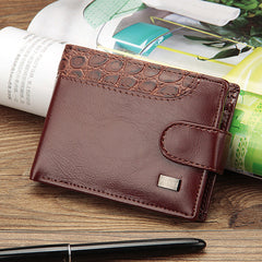 Men's Leather Short Wallet