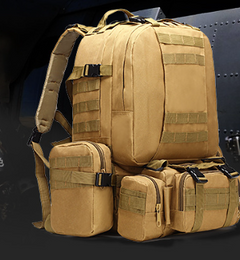 Men's Army Camouflage Travel Backpack for Outdoors