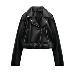 Women's Chic PU Leather Jacket