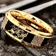 Bicolor Men's Fashion Business Ring