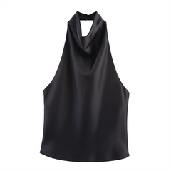 Satin Halter Neck Dress