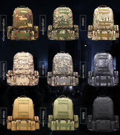 Men's Army Camouflage Travel Backpack for Outdoors