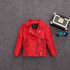 Pilot Leather Jacket for Children's Clothing