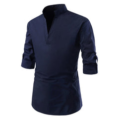 Men's Slim Fit Long Sleeve Dress Shirt