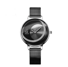 Rhinestone Women's Sunburst Watch