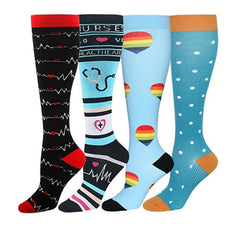 Long Tube Sports Compression Elastic Stockings