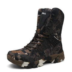 Men's Military Work Boots - Waterproof and Durable