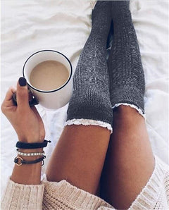 Knit Socks - Mid Calf Length Knitted Socks