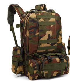 Men's Army Camouflage Travel Backpack for Outdoors