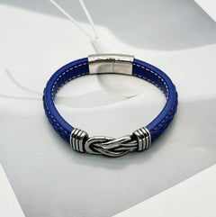 Titanium Steel Men's Leather Bracelet and Wristband
