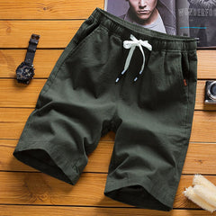Men's Casual Cotton and Linen Shorts