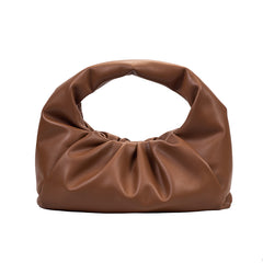 Women's Leather Single Shoulder Cloud Bag