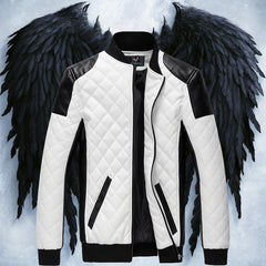 Men's Slim Fit Urban Motorcycle Leather Jacket