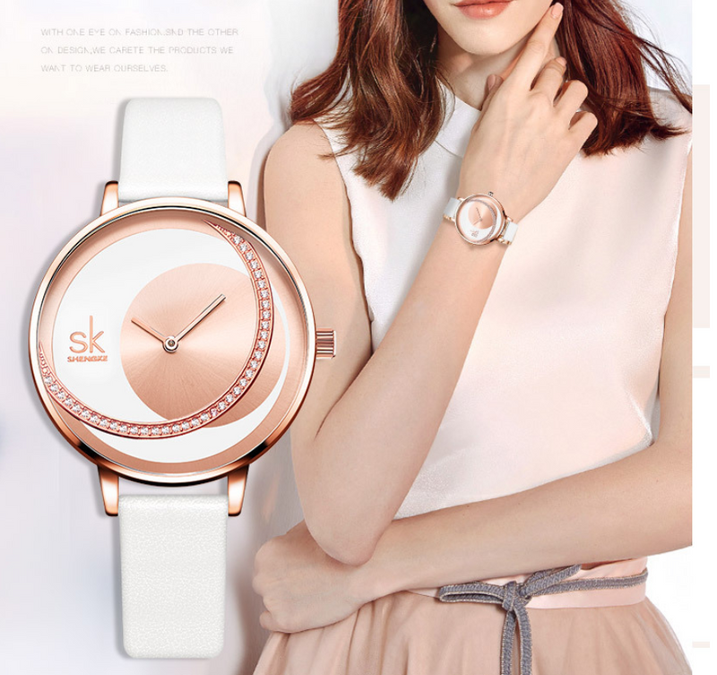 Rhinestone Women's Sunburst Watch