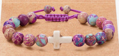 Men's Football Beaded Woven Bracelet