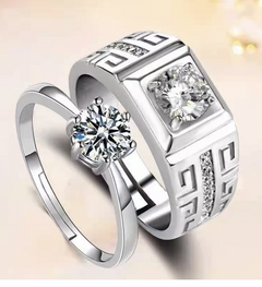 European American Men's Couple Ring