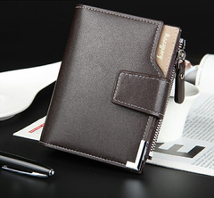 Men's Leather Tri-Fold Wallet