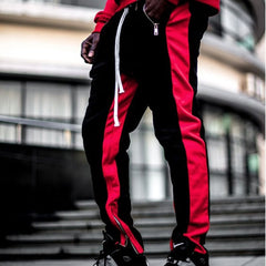 Men's Trendy Fitness Trousers with Zipper Pockets