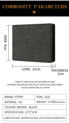 Men's Bifold PU Leather Wallet