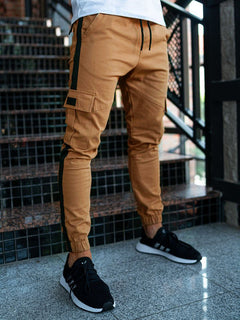 Men's Casual Leather Bound Pants