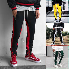 Men's Trendy Fitness Trousers with Zipper Pockets