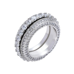 Zircon Rotating Men's Ring