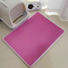 Double Layer EVA Non-Slip Cat Litter Mat for Pets