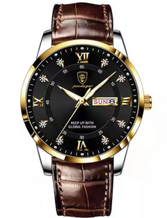 Luminous Waterproof Men's Dual Calendar Watch