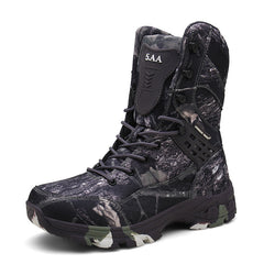 Men's Military Work Boots - Waterproof and Durable
