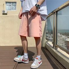 Men's New Loose Quarter Printed Beach Pants