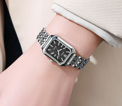 Squared Steel Women's Watch