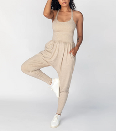 U-Neck Loose Jumpsuit