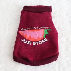 Multicolor Fruit Print Sweatshirt for Pets