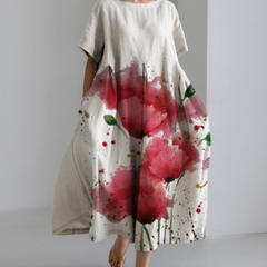 Women's Cotton-Like Casual Dress
