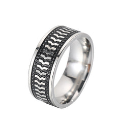 Men's Titanium Steel Grease Ring