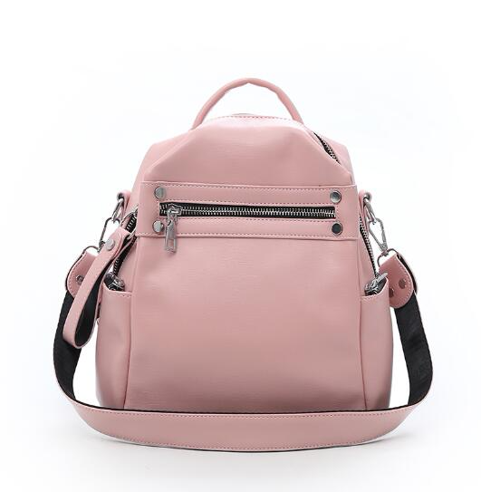 Women's Casual Soft Leather Backpack