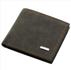 Men's PU Leather Short Wallet